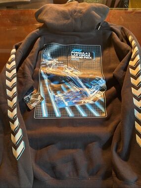 Formula 1 Las Vegas Grand Prix Black Graphic Hoodie